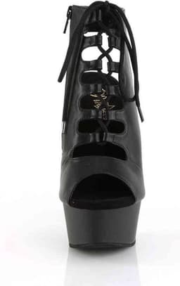 Pleaser - DELIGHT60020 Plateau Laarzen - US 5 - 35 Shoes - Zwart — thumbnail 2