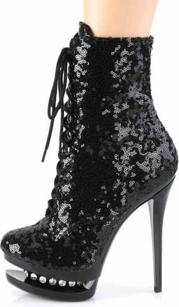 Pleaser - BLONDIE-R-1020 Plateau Laarzen, Paaldans schoenen - Paaldans schoenen - 35 Shoes - Zwart — thumbnail 3