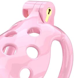 Rimba Toys - P-Cage PC03 - Kunststof Kuisheidskooi - Peniskooi - Chastity - Roze — thumbnail 7