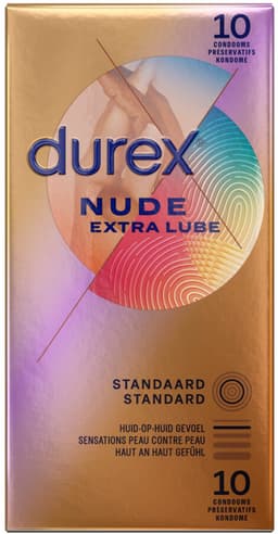 Durex Condooms Nude Extra Lube - 2 x 10 stuks - Voordeelverpakking — thumbnail 5