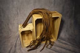 Flogger Hardtail - 24 tails – Echt Leder - BDSM – Seks zweep – Bondage – Sm zweep – 2 tinten bruin- Dominantie Sexspeeltjes voor Koppels - BDSM Sex Toys Vrouwen en Mannen — thumbnail 1