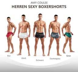 Satijnen boxershorts voor heren - sexy ondergoed voor comfortabele momenten — thumbnail 4