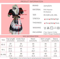 Frans Meisje Cosplay Kostuum Sissy Schort Set - Halloween & Speelse Lingerie — thumbnail 6
