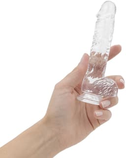 Jelly Dildo met Ballen - 13,5 cm — thumbnail 7