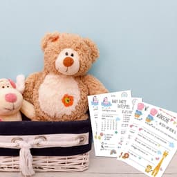10 raadspeelkaarten voor babyfeestje – leuk partygame voor babyshower en genderreveal, geschikt voor meisjes en jongens — thumbnail 4