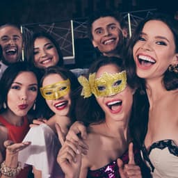 Masquerade Masks - 2pcs Lace Venetian Party Eye Mask - Halloween Costume Mask - Classic Mardi Gras Mask voor Stellen - Vrouwen en Mannen — thumbnail 9