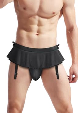 Sexy slipje set voor mannen - Sissy lingerie en erotische rok lingerie — thumbnail 4
