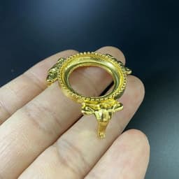 Pack of 2, Crystal Ball Holders, Crystal Ball Base Holder, Crystal Ball Base Metal for Crystal Balls(Gold 2) — thumbnail 4
