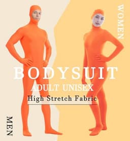 ATHX Heren en vrouwen Spandex Open Gezicht Bodysuit Kostuum Volwassen Stretchy Halloween Cosplay Body Pak Outfits — thumbnail 5