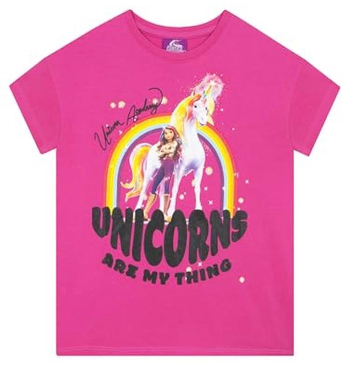 Meisjes T-shirt met Eenhoorn en Regenboog | Sprankelende Top voor Kinderen — afbeelding 1