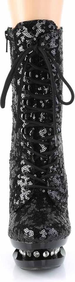 Pleaser - BLONDIE-R-1020 Plateau Laarzen, Paaldans schoenen - Paaldans schoenen - 35 Shoes - Zwart — thumbnail 2