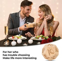 Romantische Cadeaus voor Hem en Haar - Date Night Dobbelstenen voor Stellen - Ideale Verjaardag en Valentijnsdag Cadeaus — thumbnail 3