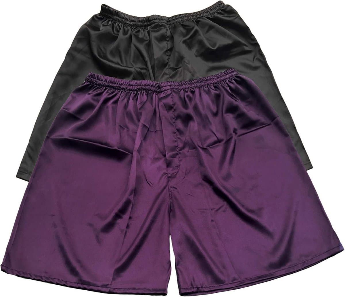 Set van 3 Satijnen Boxershorts voor Heren Mouwloos Comfortabel Ondergoed — afbeelding 1