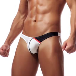 Heren Micro Thong Ondergoed Dunne IJs Zijde Lage Taille Slip — thumbnail 2