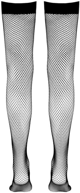 Cottelli Collection – Visnet Kousen met Sexy en Luxe Uitstraling voor Stout Plezier – Maat XL - Zwart — thumbnail 2