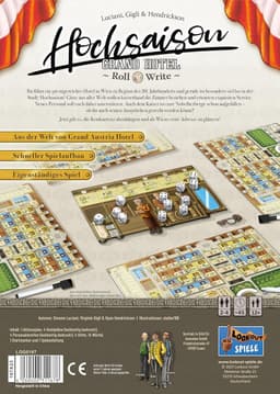 Strategisch Reisspel voor Twee Personen: Hotel Roll & Write — thumbnail 3