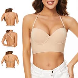Rugvrije Beha voor Vrouwen - Comfortabele Halterbeha met Lage Rug — thumbnail 1
