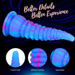 Oneay Fantasy Tentakel Dildo 18 cm – Octopus Monster Seksspeeltje met Zuignap – Realistische LSR Siliconen Anale & Prostaat Stimulator — thumbnail 6
