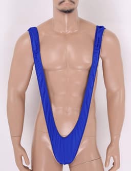 Heren Mankini String Zwembroek V-Hals Strandoutfit Party Kleding — thumbnail 2