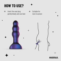 Hueman - Space Invader - Vibrerende en Stotende Buttplug - Buttplugs - Buttplug Vibrator - Anal Plug - Sex Toys voor Vrouwen en Mannen - Seksspeeltjes - Paars — thumbnail 17