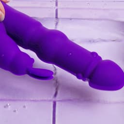 Teazers - Siliconen Rabbit Vibrator - Vibrators voor Vrouwen - Dildo - Vibrators - Tarzan Vibrator - Sex Toys - 20 Vibratiestanden - Sex Toys voor Vrouwen - Paars — thumbnail 12