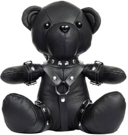 Rimba - Zwart Lederen BDSM Teddybeer — thumbnail 1