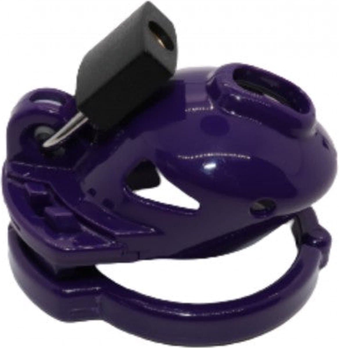 The Vice - Micro - Kuisheidskooi - Peniskooi - Chastity Cage voor de Kleine Penis - Paars — afbeelding 1