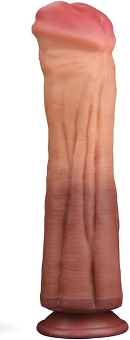 Lovetoy - XXL Dildo - Dual layered Platinum Silicone Cock - 30 cm lang en modder vet — thumbnail 19