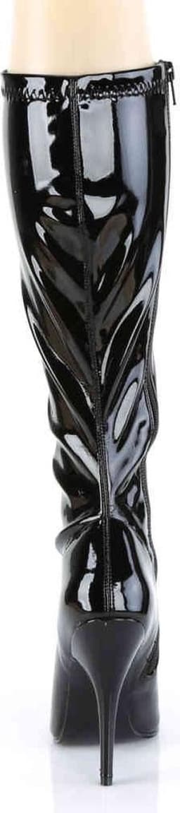 EU 42,5 = US 12 | SEDUCE-2000 | 5 Plain Stretch Knee Boot, Side Zip — thumbnail 4