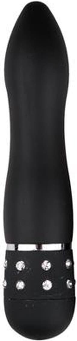 Easytoys Mini Vibrator Glad - Zwart — thumbnail 1