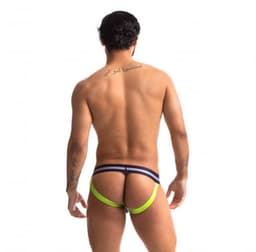 Sport Fucker Jersey - Jockstrap - Zwart/Neon XL — thumbnail 4