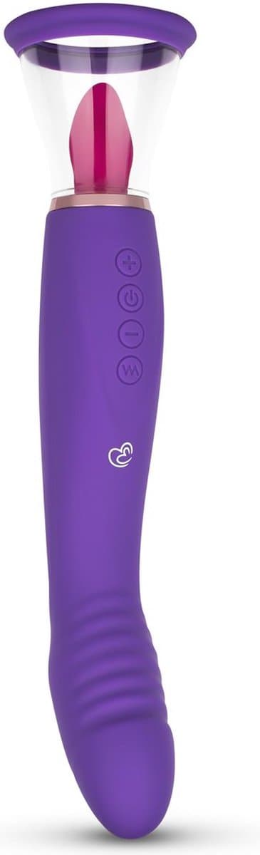 EasyToys - Pleasure Pump met G-Spot Vibrator - Vibrators voor Vrouwen - Clitoris Zuiger - Clitorispompen - Sex Toys voor Vrouwen - Vibrators - Seksspeeltjes - Clitoris Stimulator - Paars — afbeelding 1