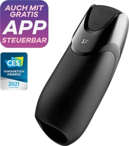 Satisfyer, Bluetooth masturbator, Men Vibration+, 14 cm, met app-bediening, gemaakt van siliconen — thumbnail 12