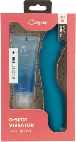 Easy Choice - G-Spot Vibrator - Sex Toys voor Vrouwen - Vibrators voor Vrouwen - G-Spot Vibrator - Dildo - Glijmiddel Waterbasis - EasyGlide Glijmiddel - Erotische Giftset - Cadeau Vrouw - EasyToys - Blauw — thumbnail 7