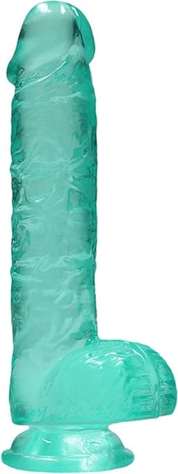 Shots - RealRock Realistische Dildo met Ballen - 15 cm turquoise — thumbnail 5