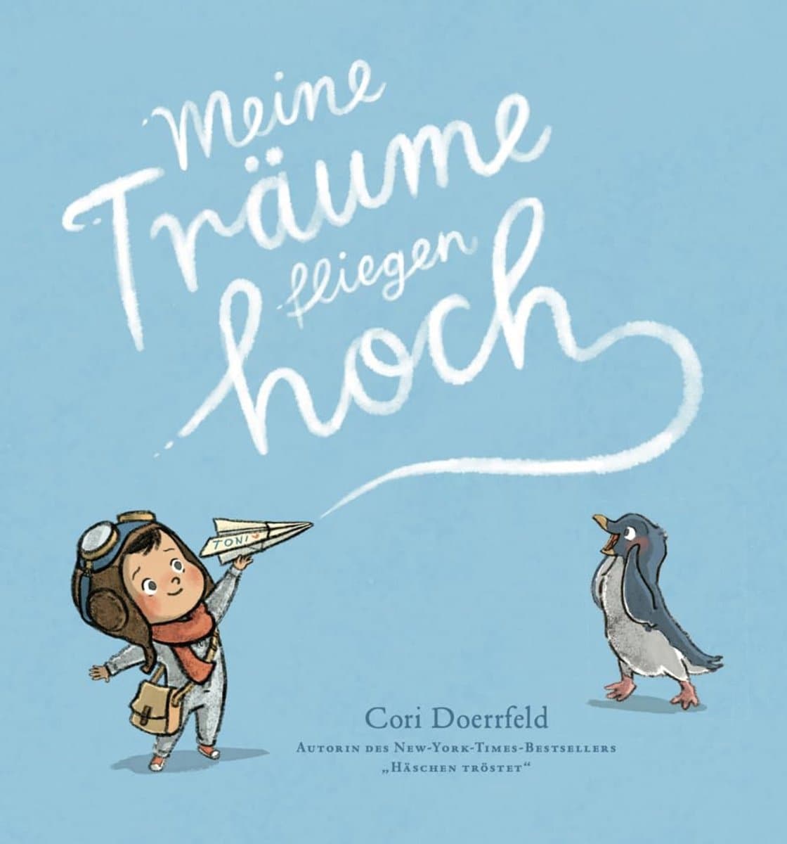 Träume fliegen hoch: Bilderbuch ab 3: Tiergeschichte vom Papierflieger basteln. Ein Kinderbuch über den Zusammenhalt von echten Freund*innen, der Kinderträume wahr werden lässt — afbeelding 1