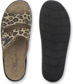 2808, comfortabele damessandalen van leer, praktische werkschoenen met uitneembaar voetbed, comfortabele pantoffels — thumbnail 3