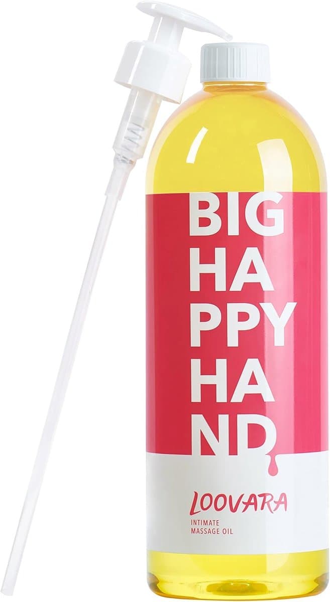 Loovara - erotische massageolie XXL (1.000 ml) | voedende liefdesolie voor het voorspel, geschikt voor een partnermassage voor de seks en met seksspeeltjes, geurneutraal en dermatologisch getest, Made in EU — afbeelding 1