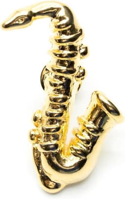 Saxofoon broche pin aansteker saxofon sax orkester Jazz Gold Mini — thumbnail 1