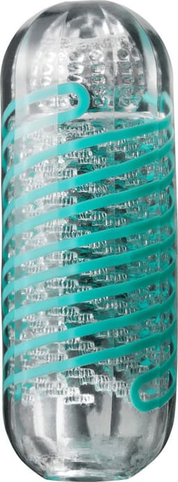 Tenga - Spinner 04 Pixel Masturbator - Transparant/Turquoise — thumbnail 1