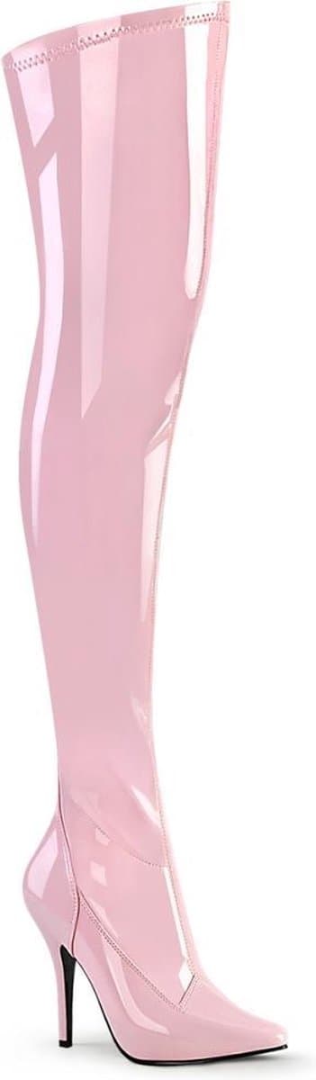 Pleaser - SEDUCE3000 Plateau Overknee Laarzen - US 6 - 36 Shoes - Roze — afbeelding 1