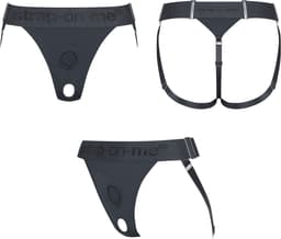 Strap-On-Me - Harness Unique - Strap-On Harnas - Voor dubbele penetratie - Grijs — thumbnail 4