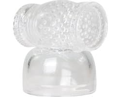 EasyToys - Wand Collection - Opzetstuk met Masturbator - Transparant
