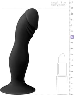EasyToys - Siliconen Dildo met Zuignap - Dildo met Zuignap - 13,5 cm - Dildo's - Sex Toys voor Vrouwen en Mannen - Dildo Mannen Anaal - Zwart — thumbnail 5