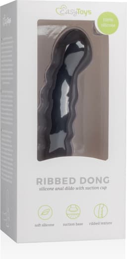 EasyToys - Siliconen Dildo met Zuignap - Dildo's - Sex Toys voor Vrouwen en Mannen - Dildo Mannen Anaal - Zwart — thumbnail 6
