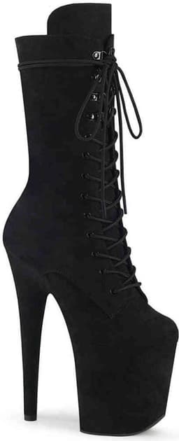 Pleaser - FLAMINGO-1050FS Plateau Laarzen, Paaldans schoenen - Paaldans schoenen - 41 Shoes - Zwart — thumbnail 1