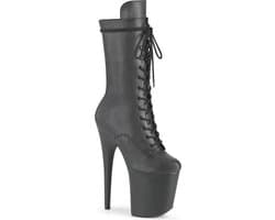 Pleaser - FLAMINGO-1050WR Plateau Laarzen - Paaldans schoenen - 42 shoes - Zwart