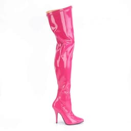 SEDUCE-3000 (EU 39 = US 9) 5 Heel Stretch Thigh High Boot, Side Zip — thumbnail 5