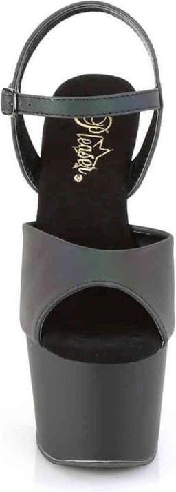 Pleaser - ADORE-709REFL Sandaal met enkelband, Paaldans schoenen - Paaldans schoenen - 35 Shoes - Groen/Zwart — thumbnail 2