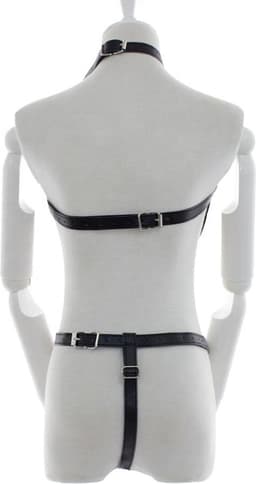 Fixxx - Riemenbody Dames - PU-Leer - One Size - Zwart — thumbnail 6